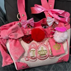 FINAL Price- Juicy Couture Pink Daydreamer with Embellishments- price is firm